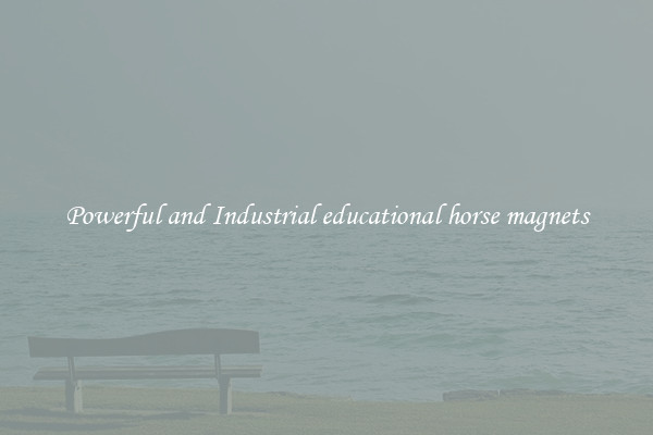 Powerful and Industrial educational horse magnets