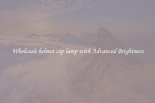 Wholesale helmet cap lamp with Advanced Brightness