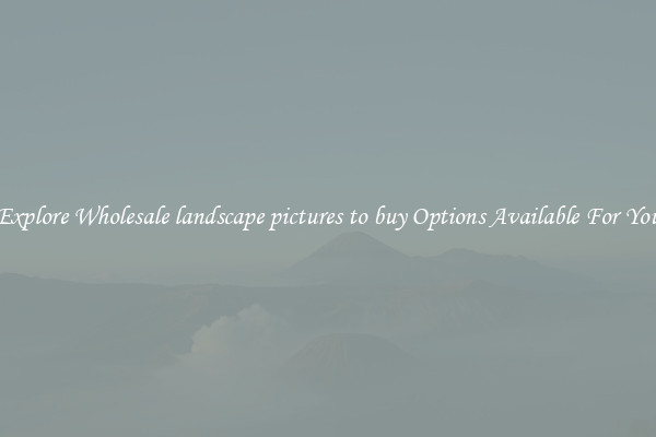 Explore Wholesale landscape pictures to buy Options Available For You