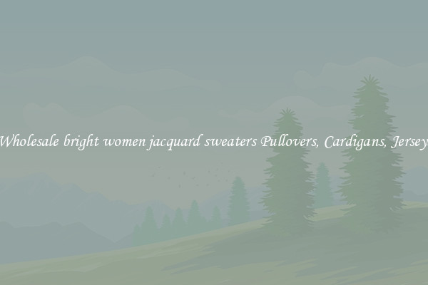 Wholesale bright women jacquard sweaters Pullovers, Cardigans, Jerseys