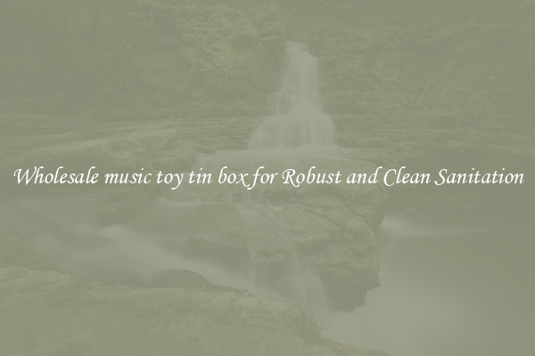 Wholesale music toy tin box for Robust and Clean Sanitation