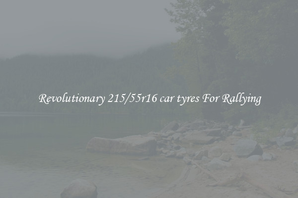 Revolutionary 215/55r16 car tyres For Rallying