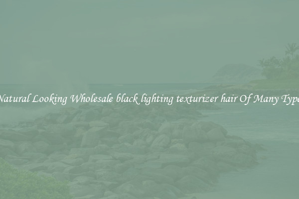 Natural Looking Wholesale black lighting texturizer hair Of Many Types