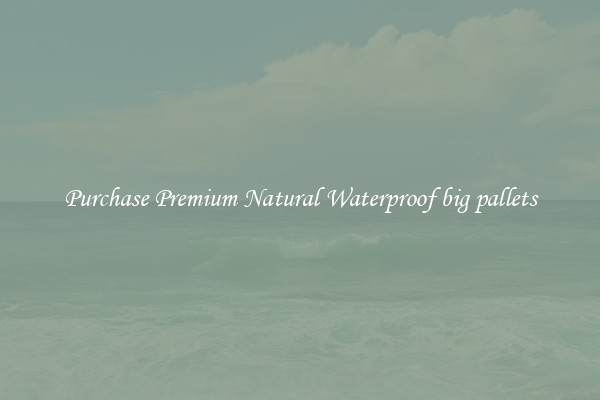 Purchase Premium Natural Waterproof big pallets