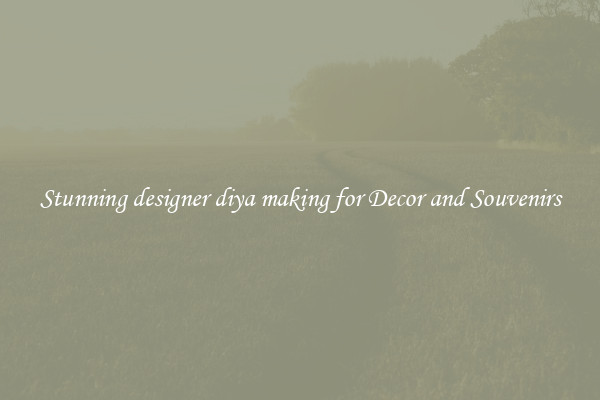 Stunning designer diya making for Decor and Souvenirs