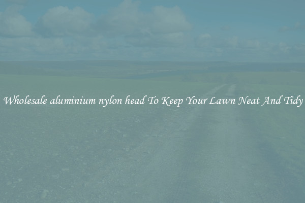 Wholesale aluminium nylon head To Keep Your Lawn Neat And Tidy