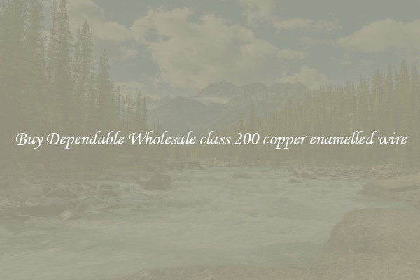 Buy Dependable Wholesale class 200 copper enamelled wire