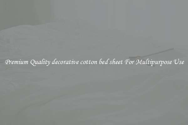 Premium Quality decorative cotton bed sheet For Multipurpose Use