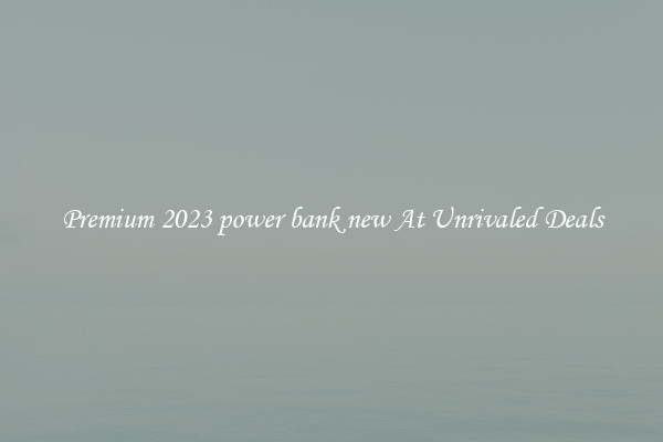 Premium 2023 power bank new At Unrivaled Deals