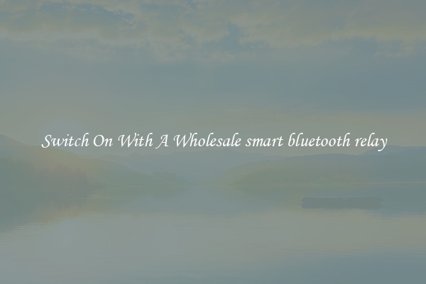 Switch On With A Wholesale smart bluetooth relay